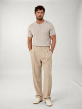 Pantalones de Lino a Rayas 7