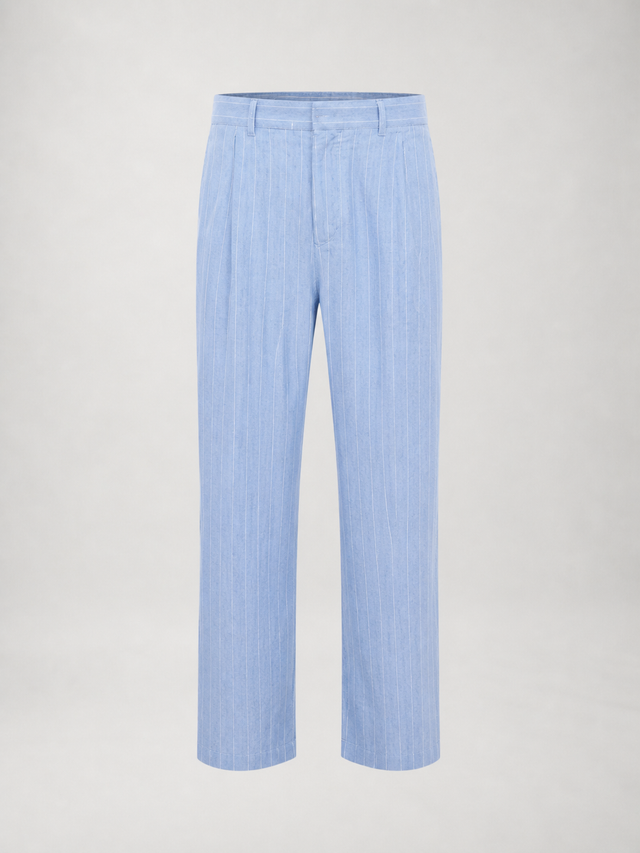 Pantalones de Lino a Rayas
