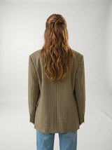 Blazer De Cuadros Beige 4