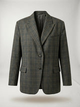 Blazer de Cuadros Gris 1