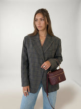 Blazer de Cuadros Gris 3