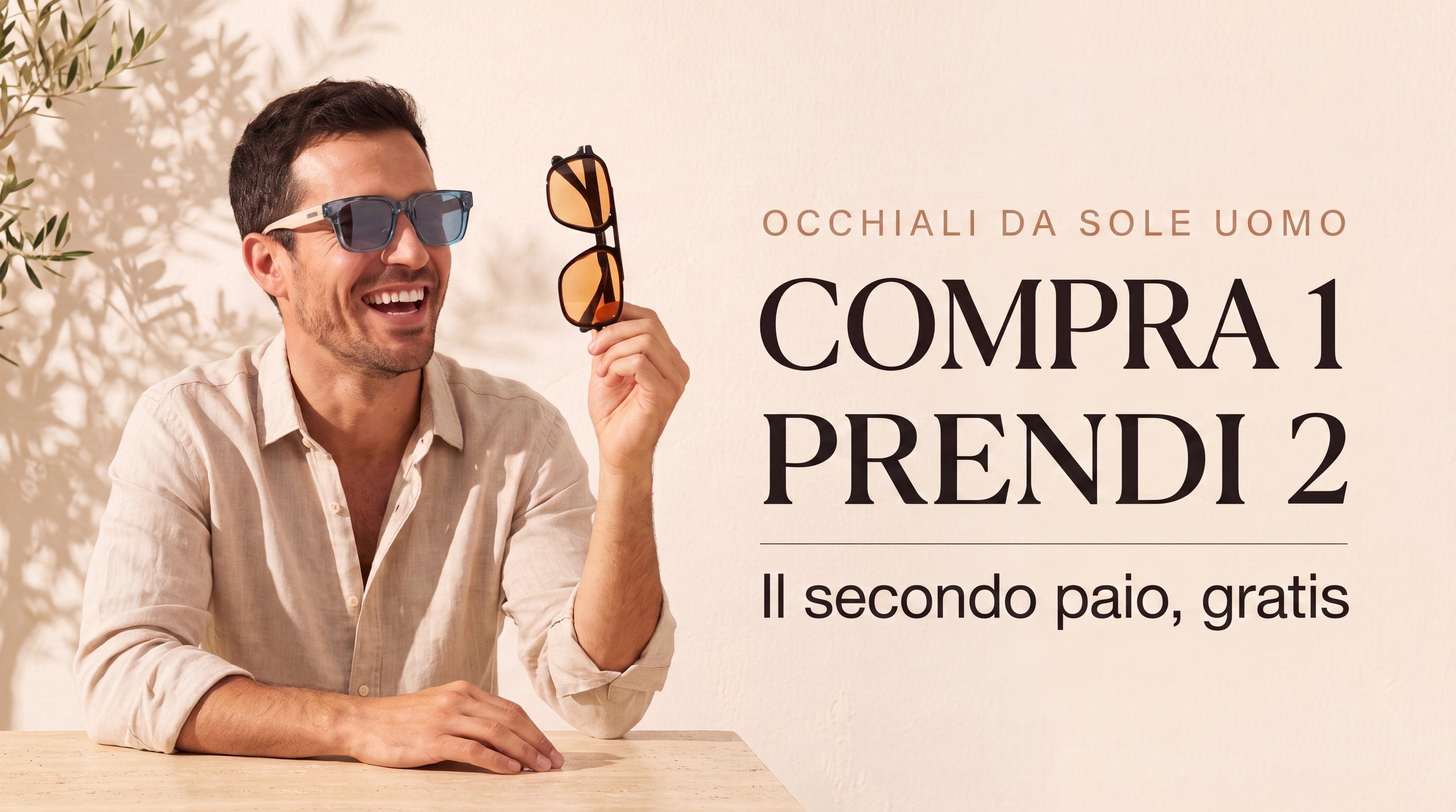 Occhiali da sole da uomo — 2x1